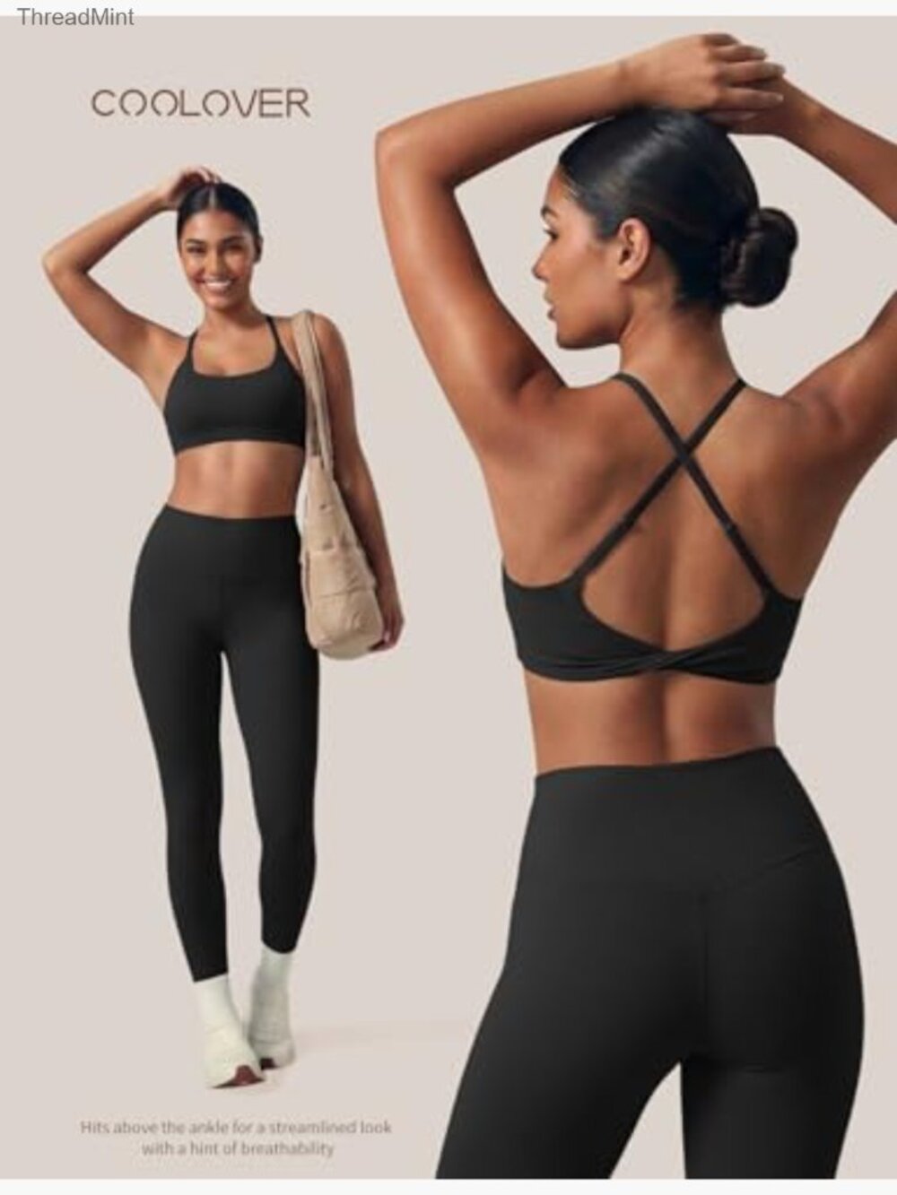 High Waisted Leggings Tummy Control Buttery Soft Yoga Pants for Women - Picture 5 of 7